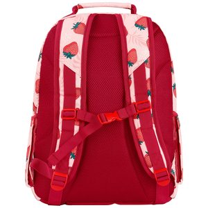 Sac à dos de maternelle pour filles avec motif fraise mignon, bretelles réglables, fermeture éclair étendue et matière confortable - Product Image 2