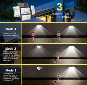 Apliques de pared de pasillo <span class=keywords><strong>IP65</strong></span> Solar luz 140 Leds jardín inalámbrico impermeable Sensor humano LED lámpara de pared al aire libre - Product Image 6