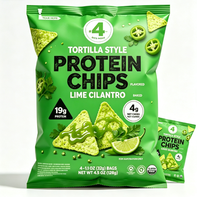 Pochette personnalisée imprimée avec fermeture arrière pour l'emballage de chips, de croustilles et de snacks, haute barrière ou de qualité alimentaire pour chips de pommes de terre
