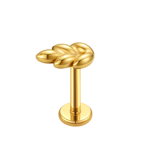 Bijoux de <span class=keywords><strong>piercing</strong></span> classiques en titane zirconium ASTM F136, plaqués or, pour <span class=keywords><strong>labret</strong></span>, fiançailles, mariage, fête, cadeau pour enfants, boucles d'oreilles - Product Image 5