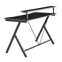 Offre Spéciale Gamer Bureau d'ordinateur E-Sports Racing Style Noir Home Office Mesas Table de bureau de jeu pour Gamer