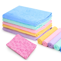 Serviette en chamois artificielle rectangulaire à forte absorption et durable, conçue pour le nettoyage de la cuisine