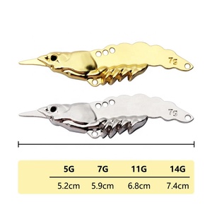 Aleación de zinc VIB 8 colores señuelo cebo pesca de agua dulce Camarón simulado calamar <span class=keywords><strong>boca</strong></span> <span class=keywords><strong>pez</strong></span> mandarín - Product Image 5