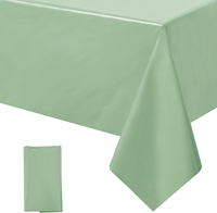 2025 vert sauge nappe anti-tache protecteur de Table pour Table à manger anniversaire Table rectangulaire mariage Anti-déversement Service