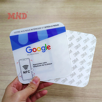 Plaque NFC d'Impression Personnalisée pour Avis Google, Carte Acrylique avec Code QR