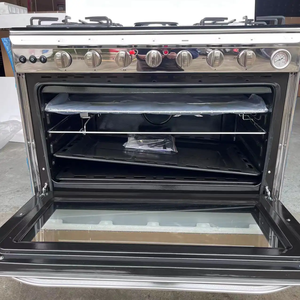 Cuisinière hybride <span class=keywords><strong>de</strong></span> luxe autoportante <span class=keywords><strong>de</strong></span> 90 cm, 4 brûleurs <span class=keywords><strong>à</strong></span> <span class=keywords><strong>gaz</strong></span>, <span class=keywords><strong>2</strong></span> brûleurs électriques avec un grand four <span class=keywords><strong>à</strong></span> <span class=keywords><strong>gaz</strong></span> <span class=keywords><strong>de</strong></span> 140 L, acier inoxydable, allumage par impulsions - Product Image 6