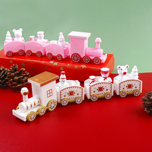 ของตกแต่งหน้าต่างและโต๊ะรถไฟหิมะไม้ ของขวัญตกแต่งคริสต์มาสสุดหรู - Product Image 4