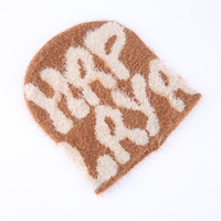 Bonnet d'hiver personnalisé avec impression de logo sur toute la surface Bonnet unisexe en mohair