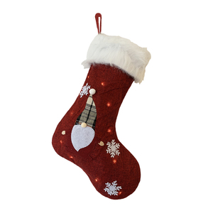 Bas de <span class=keywords><strong>Noël</strong></span> classiques de renne du Père <span class=keywords><strong>Noël</strong></span> avec technique de broderie décorations suspendues de <span class=keywords><strong>cheminée</strong></span> et chaussettes de <span class=keywords><strong>Noël</strong></span> cadeaux pour enfants - Product Image 2