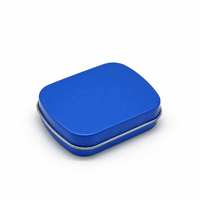 Boîte en métal rectangulaire miniature personnalisée avec couvercle à charnière, boîte en métal de qualité alimentaire pour bonbons, menthe, chocolat, baume cosmétique, emballage