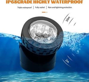 Projecteur <span class=keywords><strong>solaire</strong></span> pour bassin à 2 têtes, étanche IP68, 6 LED, submersible, pour aménagement paysager, extérieur, jardin, aquarium, piscine - Product Image 3