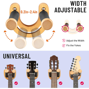 Nouveau support <span class=keywords><strong>mural</strong></span> pour <span class=keywords><strong>guitare</strong></span>, support pour archet de violon, divers supports muraux flottants en bois pour <span class=keywords><strong>guitare</strong></span> avec motifs - Product Image 3