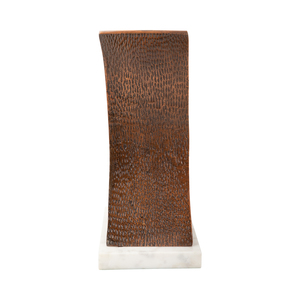 Scultura astratta in metallo e marmo, statua moderna decorativa per casa, ufficio, bagno, soggiorno. - Product Image 3
