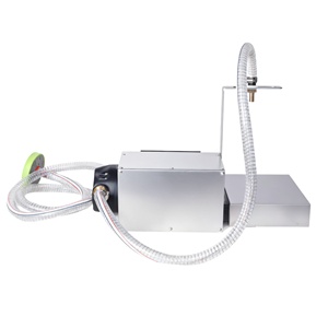Machine <span class=keywords><strong>de</strong></span> remplissage semi-automatique pour liquides (produits chimiques, huiles, jus) avec contrôle numérique et remplisseur pondéral à commande par pédale - Product Image 5