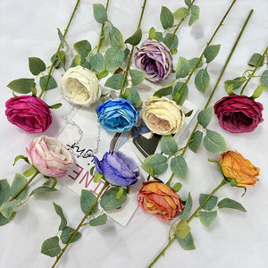 Arrangement de fleurs artificielles en forme de rose pour la décoration de la maison, décoration de bureau, aménagement paysager, fleurs artificielles - Product Image 4