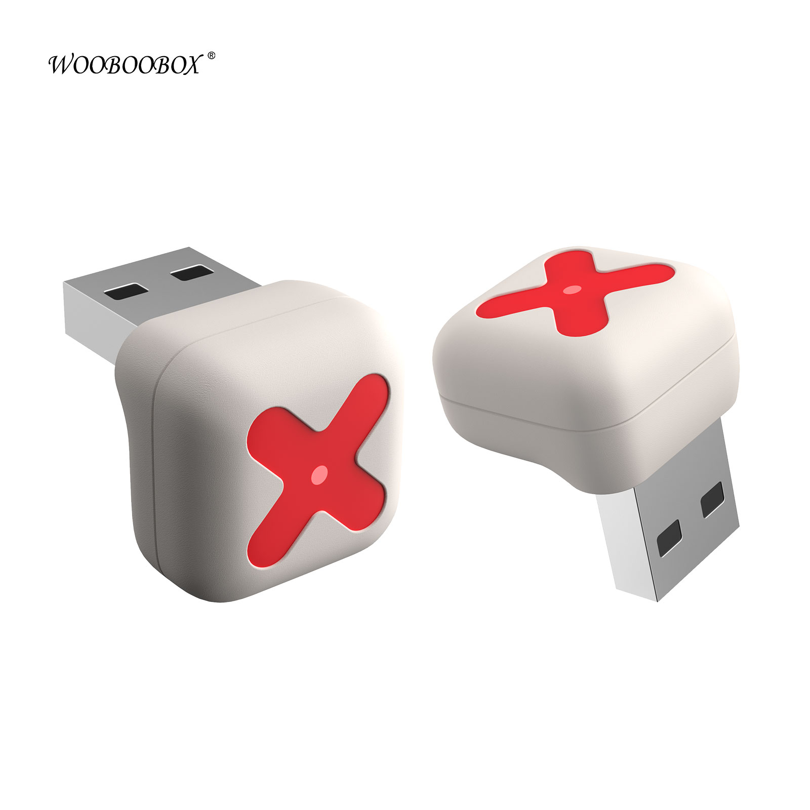 USB A bianco+rosso