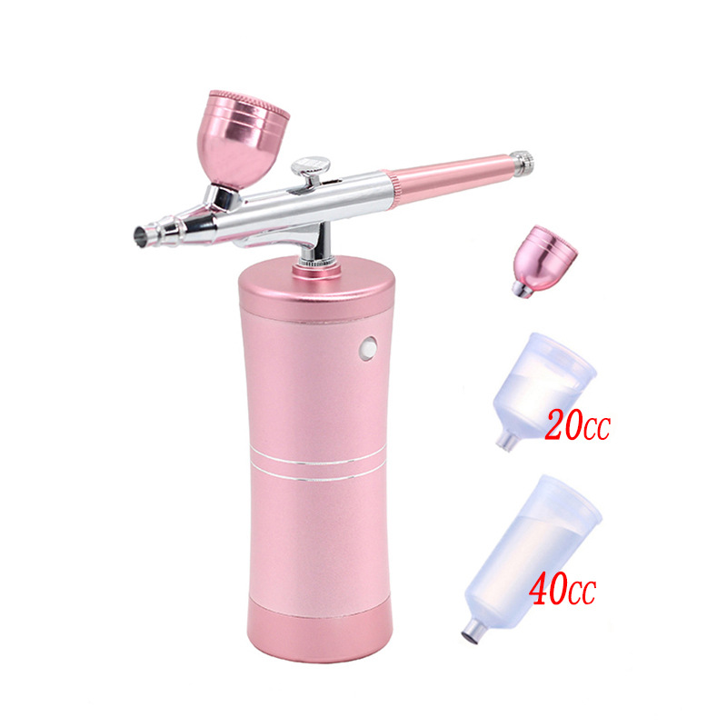 Polvo redondo bomba de pulverización pluma 2 olla