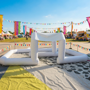 Pista de Carreras Inflable GZCY para Exteriores, Pista de PVC Inflable Personalizada para Niños, Fácil de Instalar, Uso Comercial - Product Image 1