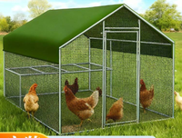 Grande cage extérieure imperméable et résistante au soleil pour volailles (poulets, canards, oies, paons) – Abri d'élevage extra large pour oiseaux de compagnie