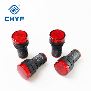 مصباح مؤشر LED من CHYF AD16-22DS يعمل بالتيار المتردد/المستمر 12 فولت 24 فولت 110 فولت 220 فولت، مصباح إشارة بلاستيكي 22 مم - Product Image 3