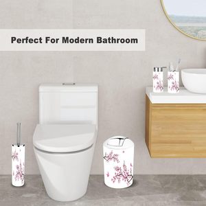 Juego de accesorios de baño de pájaros de flor de cerezo de 6 piezas Colección de accesorios de baño - Product Image 4