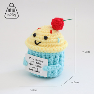 Nuevo muñeco de malvavisco estilo comercio electrónico transfronterizo, mini, lindo, hecho a mano, de ganchillo, de hilo de malvavisco - Product Image 2