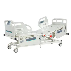 2023 Hot Sale 8 Functions Icu Bed Manufacturer Cpr Function Touch Screen Electric Patient Hospital Bed