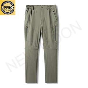 Pantalones de Asalto Desmontables para Hombre, Cortavientos, de Secado Rápido, Elásticos, Multibolsillos, Pantalones de Trabajo, Pantalones Cortos Deportivos de 2 Secciones - Product Image 4