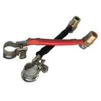 Adaptador de Terminal de Batería de Latón M8, Conector de Abrazadera de Cable de Batería Positivo y Negativo para Automóviles, Camiones y Embarcaciones
