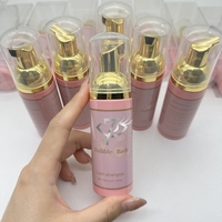 Kit Sampo Bulu Mata 60ml dengan Logo Label Pribadi, Pembersih Busa Sampo Bulu Mata, Kit Sampo Ekstensi Bulu Mata