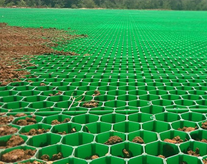 แผ่นปูหญ้า HDPE 50 มม. แบบแบน สำหรับงานหนัก ใช้ภายนอกอาคาร ทางรถวิ่ง ลานจอดรถ เสริมความแข็งแรงของพื้นดินแบบซึมน้ำได้ สำหรับสวนและกรวด - Product Image 4