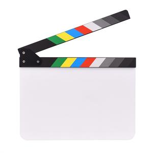 Clapboard de réalisateur en acrylique effaçable à sec pour scène vidéo, Clapboard de cinéma, Clapboard de film en bois, Clapboard de cinéma Hollywoodien - Product Image 4