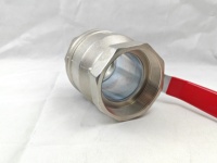 Válvula de Bola Industrial de Latón con Roscas BSP/NPT - Control Manual de Cierre para Agua/Aceite/Gas, Alto Flujo 300 M/h, Presión 650 psi, OEM