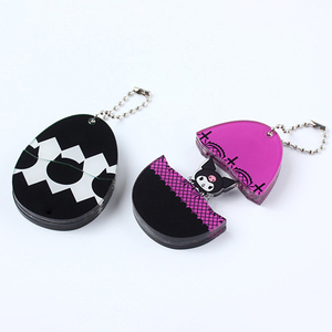 Custom Hatching Egg Cartoon Animation Pull Interlayer Fun Creative Acrylic Pendant <b>Keychain</b> Small Plastic Decoration - Product Image 3