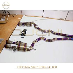 OUCHI lega di titanio per BMW M6 F10 F06 4.4L S63 Catback tubo di scarico sistema silenziatore con valvola Auto prestazioni parti - Product Image 6