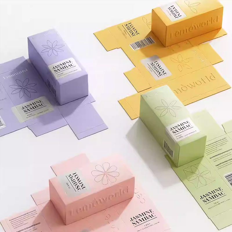 Customized Recyclable White Paper Materials, Kraft Paper Folding Boxes, Skin Care Cardboard, Cosmetic Paper Packaging Boxes
