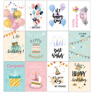 <span class=keywords><strong>Carte</strong></span> de vœux personnalisée pour <span class=keywords><strong>anniversaire</strong></span> et fêtes, avec enveloppe et autocollant, assortiment de 24 cartes d'<span class=keywords><strong>anniversaire</strong></span> - Product Image 6