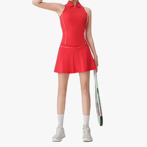 Nouvelle Collection Printemps-Été 2026 : Ensemble Gilet Polo Sans Manches et Haut de Sport pour Femme – Tenue de Tennis Ajustée - Product Image 1