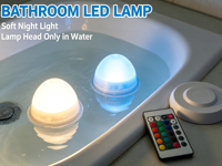 Ampoule LED sans fil pour remplacement de barre lumineuse LED, rechargeable, 16 couleurs, étanche