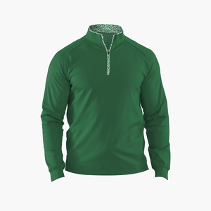 Suéter de Golf Personalizado para Hombre, de Poliéster, 250g, Tejido Francés, Secado Rápido, Color Sólido, Manga Larga, Cierre de Cremallera de 1/4 - Product Image 5