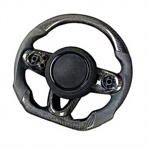 Volante de Fibra de Carbono para <span class=keywords><strong>MINI</strong></span> <span class=keywords><strong>Cooper</strong></span> F55 F56 JCW con Base Plana, Mejora Interior - Product Image 4