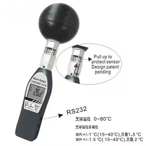 HEDAO AZ8778 Higrómetro de bombilla negra Monitor de estrés por calor Wbgt de mano Temperatura de globo de bulbo húmedo digital - Product Image 4