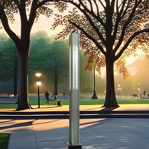 Luces LED Park Villa IP65 Montaje en CA Paisaje Aluminio Poste alto 30W-80W Lámpara de calle LED Luces LED impermeables para jardín al aire libre - Product Image 2