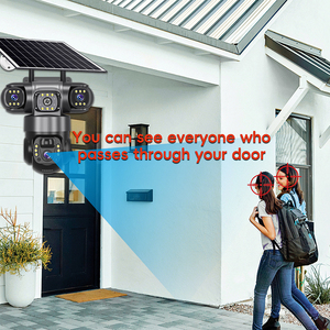 กล้องรักษาความปลอดภัยกลางแจ้งอัจฉริยะ V380โปร4G มี3เลนส์พลังงานแสงอาทิตย์ Wi-Fi ที่เก็บข้อมูลสองทางและระบบคลาวด์สำหรับเน็ตและซิมการ์ด - Product Image 5