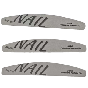 Half Moon Nagel feile Very Stramp Körnung Hochwertige benutzer definierte LOGO Professional Buffer Nail File - Product Image 1