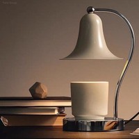 Nueva Lámpara Calentadora de Velas de Cristal, Lámpara de Mesa de Aromaterapia de Estilo Europeo y Americano, Decoración Romántica Nórdica para el Hogar