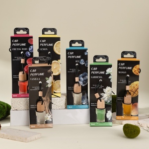 Profumatore per Auto Cono Aroma LQ-005, Olio Essenziale 8ml in Bottiglia di Vetro, Fragranza a Lunga Durata 30 Giorni, Clip per Bocchetta di Ventilazione - Product Image 1