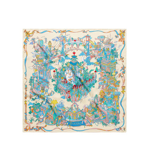 卸売カスタムデジタル印刷スクエアシルクスカーフ100%シルクスカーフプリントロゴ女性用ヘッドサテンスカーフ - Product Image 4