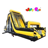 Toboggan gonflable de défi de parcours d'obstacles toxiques avec obstacle pour enfants et adultes