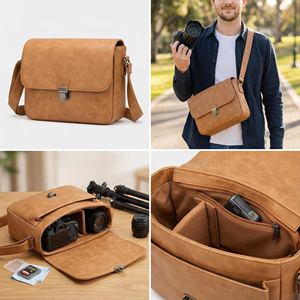 Bolso Bandolera para Cámara Fotográfica con Ranuras para Tarjetas SD, Bolso Mensajero para Cámara DSLR/SLR Digital con Personalización Completa - Product Image 2